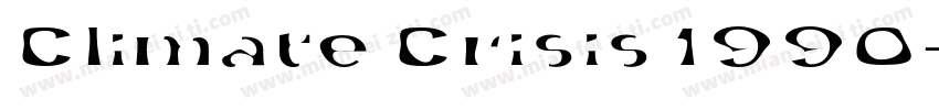 Climate Crisis 1990字体转换